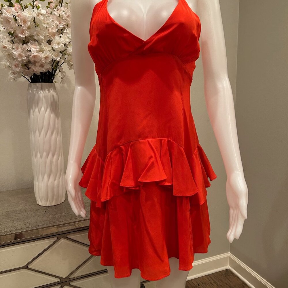 Kendall + Kylie Ruffle Silk Slip Dress - Picture 2 of 6